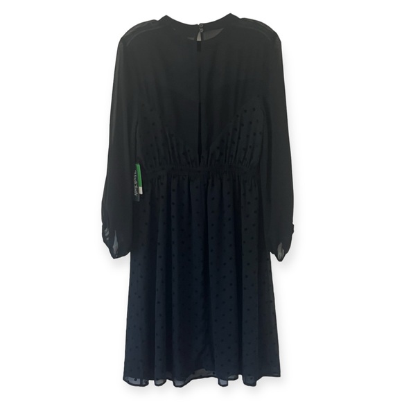 Modcloth On The Eve Of Elegance Dress Polka Dot Cocktail Dress Black Open Back - Picture 7 of 16